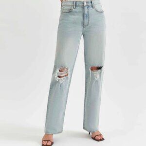 DAZE High Rise Distressed Button Fly Jeans (size 29)